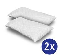 2 x cuscino CloudComfort Basic con fiocchi di gel 40 x 80 cm