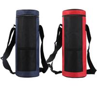 2 x custodia per bottiglia 1500 ml, borsa isolante con striscia per sport | 2 custodie isolate per bottiglie da 1500 ml, tessuto Oxford, tracolla regolabile, leggere, portatili per sport, esterni.