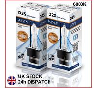 2 x D2S LUNEX XENON HID 6000K LAMPADINE compatibile 85122 66040 66240 53500 UB