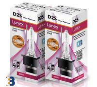 2 x D2S LUNEX XENON HID LAMPADINE P32d-2 35W Original 8000K Ultra Platinum +50%