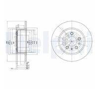 DELPHI BG2103 Disco freno