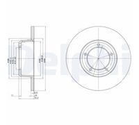 2 x DELPHI BG2297 Disco freno per LAND ROVER