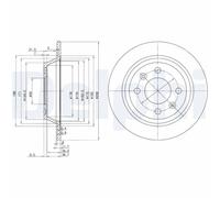 2 x DELPHI BG2420 Disco freno per SAAB