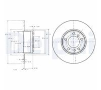2 x DELPHI BG2430 Disco freno per BMW