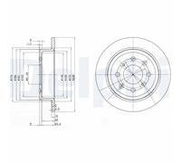 2 x DELPHI BG2538 Disco freno per ACURA,HONDA,LOTUS,MG,ROVER