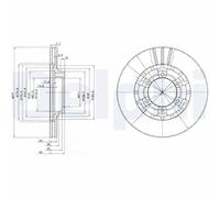DELPHI BG2561 Disco freno