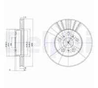 DELPHI BG2596 Disco freno