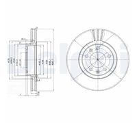 DELPHI BG2688 Disco freno