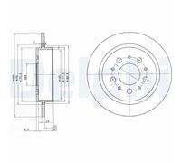 2 x DELPHI BG2718 Disco freno per VOLVO