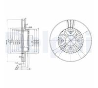 DELPHI BG2720 Disco freno