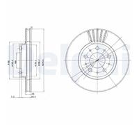2 x DELPHI BG2841 Disco freno per VOLVO