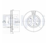 DELPHI BG2872 Disco freno