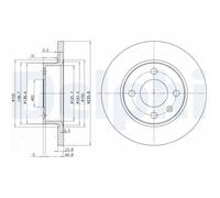 Discofreno BG2910 DELPHI per SKODA