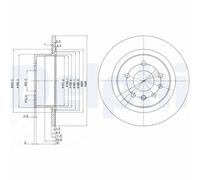 DELPHI BG2986 Disco freno