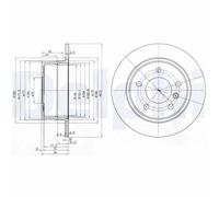 2 x DELPHI BG3040 Disco freno per BMW