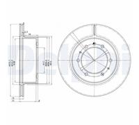 DELPHI BG3117 Disco freno