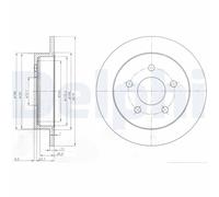 DELPHI BG3143 Disco freno