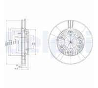 2 x DELPHI BG3193 Disco freno per TOYOTA