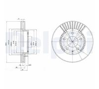 2 x DELPHI BG3232 Disco freno per MAZDA