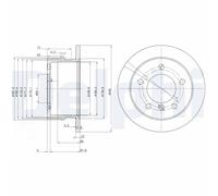 2 x DELPHI BG3235 Disco freno per MERCEDES-BENZ,VW
