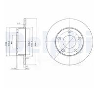 Discofreno BG3381 DELPHI per VW AUDI