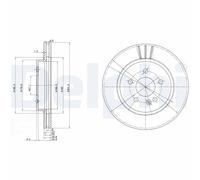 DELPHI BG3397 Disco freno