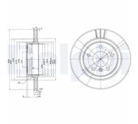 2 x DELPHI BG3530C Disco freno per BMW