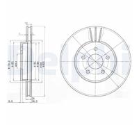 Discofreno BG3537C DELPHI per FORD JAGUAR