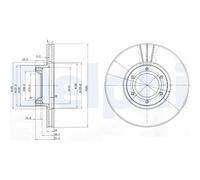 DELPHI BG3553 Disco freno
