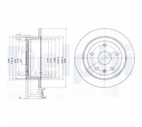 DELPHI BG3554 Disco freno