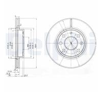 DELPHI BG3568 Disco freno