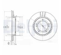 2 x DELPHI BG3587 Disco freno per SUZUKI