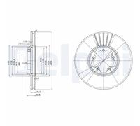 Discofreno BG3676 DELPHI per FORD