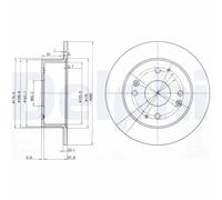 DELPHI BG3677 Disco freno