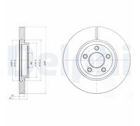 2 x DELPHI BG3704 Disco freno per CHRYSLER