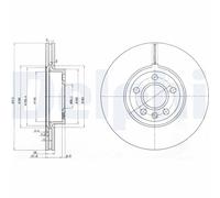 2 x DELPHI BG3719 Disco freno per FORD,SEAT,VW