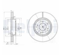Discofreno BG3720 DELPHI per HONDA