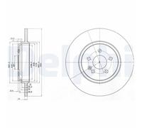 DELPHI BG3728 Disco freno