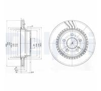 2 x DELPHI BG3758 Disco freno per MERCEDES-BENZ