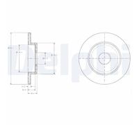 Discofreno BG3761 DELPHI per NISSAN