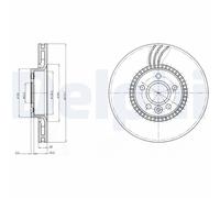 2 x DELPHI BG3784 Disco freno per VOLVO