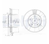 DELPHI BG3792 Disco freno