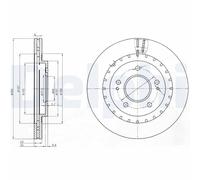 DELPHI BG3814 Disco freno