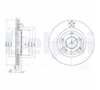 DELPHI BG3829 Disco freno