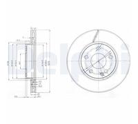 DELPHI BG3845C Disco freno