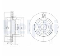 DELPHI BG3852 Disco freno