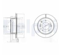 Discofreno BG3859 DELPHI per KIA