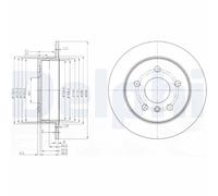 Dischi freno DELPHI BG3910C posteriore, completo, 2 pezzo