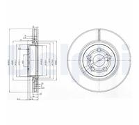 Delphi Disco freno BG3914 anteriore ventilato kit coppia per Toyota Avensis