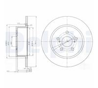 DELPHI BG3922 Disco freno